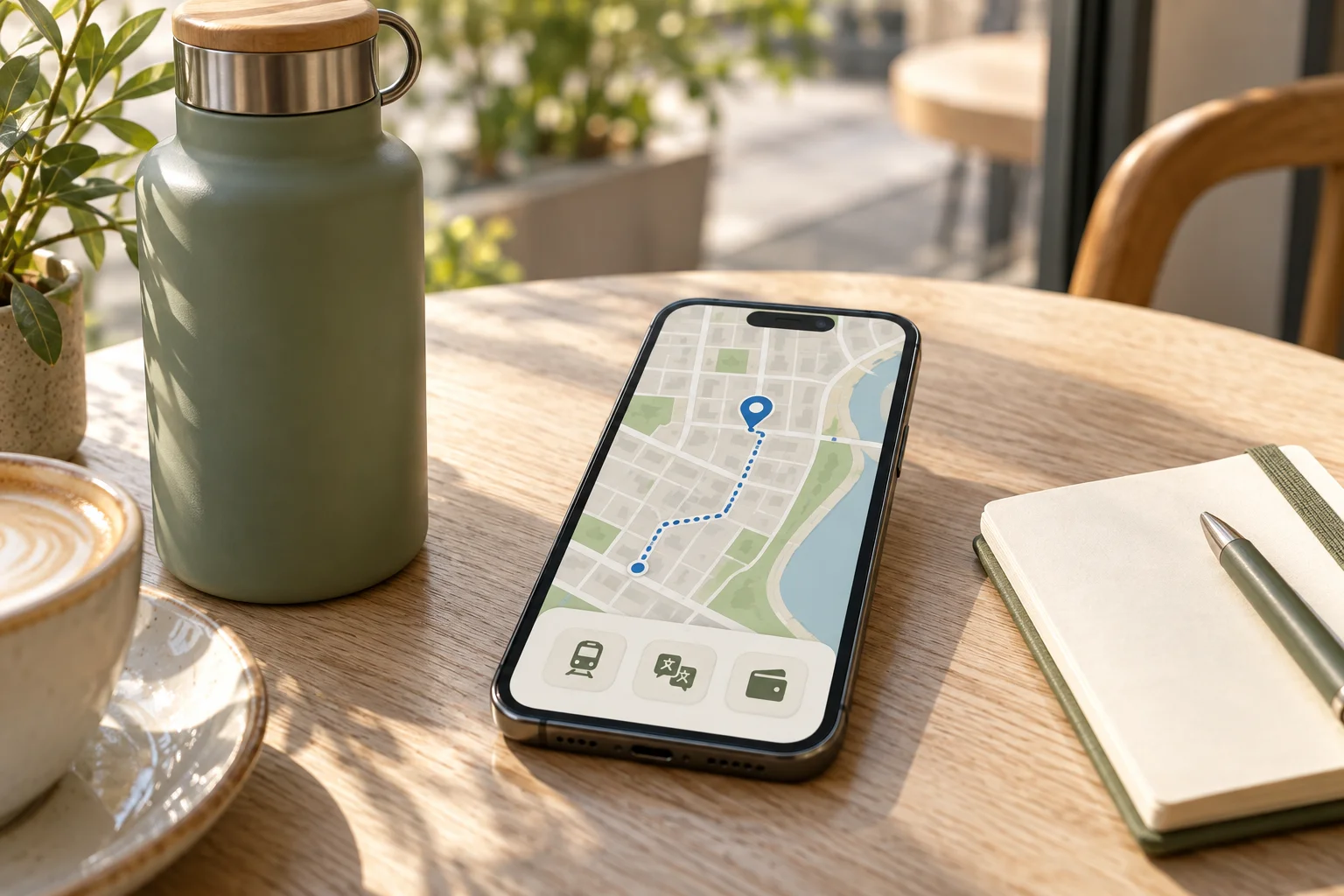 Illustrative phone navigation and travel tools